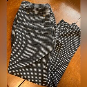 Business Casual Pants Michael Kors Black & White Straight Leg Slack size XL 14